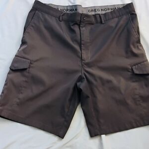 Greg Norman Collection Men's Gray Cargo Shorts